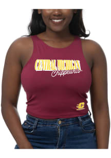 Central Michigan Chippewas Womens Maroon First Down Tank Top