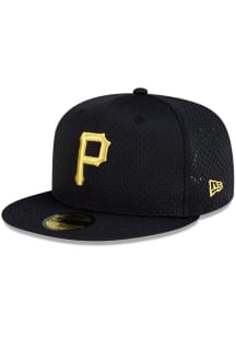 New Era Pittsburgh Pirates Mens Black Satin Lining 59FIFTY Fitted Hat