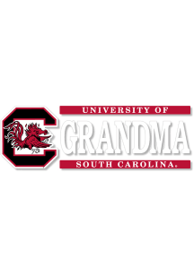 South Carolina Gamecocks 6x2 Grandma Auto Decal - Red