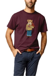 Harvard Crimson Maroon Bear Short Sleeve T Shirt
