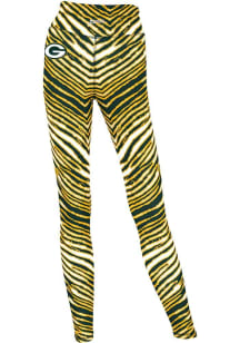 Green Bay Packers Womens Green Zebra Pants
