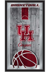 Houston Cougars Basketball Hanging Back Bar Mirror