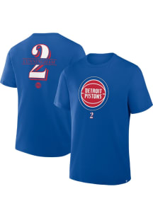 Cade Cunningham Detroit Pistons Blue Name Number Short Sleeve Player T Shirt