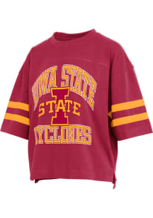 Pressbox Iowa State Cyclones Womens Cardinal Wayne Tyler Short Sleeve T-Shirt
