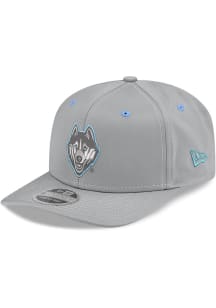 New Era UConn Huskies 9SEVENTY Stretch Snap Adjustable Hat - Grey