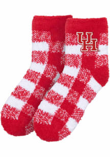 Houston Cougars Fuzzy Buffalo Womens Quarter Socks