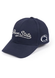 Penn State Nittany Lions Navy Blue Bling Ponyback Womens Adjustable Hat