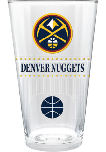 Denver Nuggets Stadium 3D Embossed Pint Glass - White