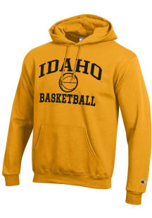 Champion Idaho Vandals Mens Gold Basketball Powerblend Long Sleeve Hoodie