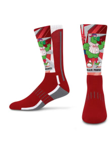 Philadelphia Phillies Red Mascot Retro Vibes Youth Crew Socks