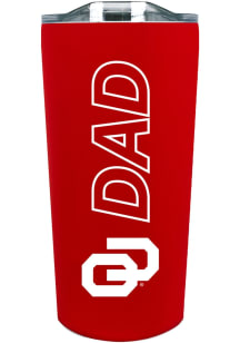 Oklahoma Sooners 18oz Soft Touch Dad Stainless Steel Tumbler - Crimson