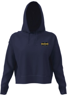 Greyson Michigan Wolverines Womens Blue Aspen Hooded Sweatshirt