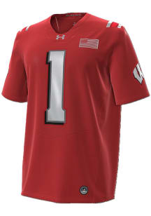 Under Armour Wisconsin Badgers Red Special Games Replica Number 1 Football Jersey