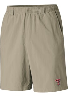 Columbia Texas Tech Red Raiders Mens Brown Heat Seal Backcast Shorts