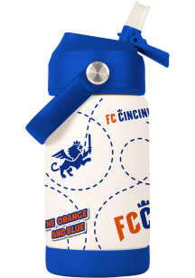 FC Cincinnati Mascot 12 oz Kids Stainless Steel Bottle - Blue