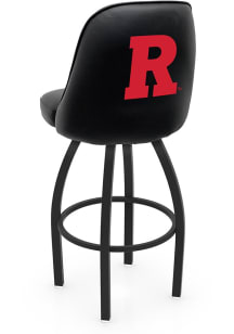 Rutgers Scarlet Knights Padded Swivel Pub Stool - Black