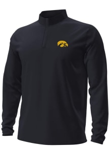 Under Armour Iowa Hawkeyes Mens Black Motion Long Sleeve Qtr Zip Pullover