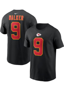 Kenneth Walker III Kansas City Chiefs Black Alternate Short Sleeve Player T Shirt