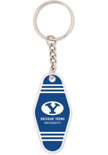 BYU Cougars Motel Acrylic Keychain - Navy Blue