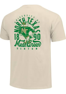 North Texas Mean Green Ivory Mascot Overlay Short Sleeve T Shirt