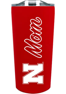 Nebraska Cornhuskers 18oz Mom SS Soft Touch Stainless Steel Tumbler - Red