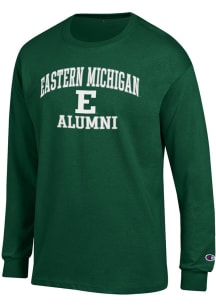 Champion Eastern Michigan Eagles Green Mascot Alumni Jersey Long Sleeve T Shirt