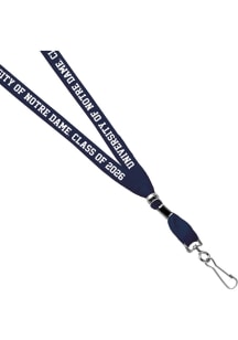 Jardine Notre Dame Fighting Irish 3/8 Class of 2026 Sublimated Lanyard - Navy Blue