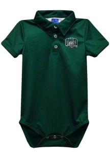 Vive La Fete Ohio Bobcats Baby Green Team Short Sleeve One Piece Polo
