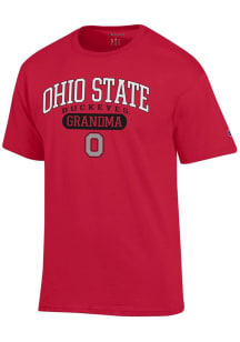 Champion Ohio State Buckeyes Red Pill Box Grandma Jersey Short Sleeve T Shirt