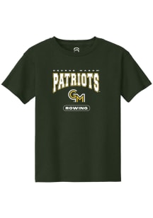 Summit Sportswear George Mason University Youth Green Rowing Short Sleeve T-Shirt