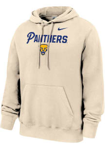 Nike Pitt Panthers Mens Natural Club Fleece Long Sleeve Hoodie