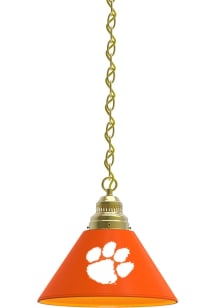 Clemson Tigers Single Gold Billiard Lamp