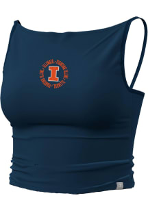 Champion Illinois Fighting Illini Womens Navy Blue High Neck Tank Top