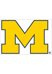Michigan Wolverines Main Mark Auto Static Cling Decal - Yellow