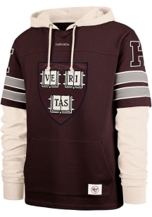 47 Harvard Crimson Mens Maroon Split Zone Cornerback Lacer Fashion Hood