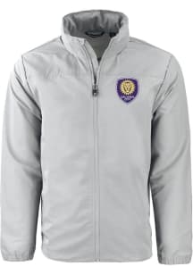 Cutter and Buck Orlando City SC Mens Grey Charter Eco Big and Tall Light Weight Jacket