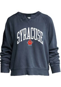 Syracuse Orange Womens Navy Blue Willow Crew Sweatshirt