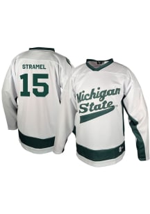 Genuine Collective Charlie Stramel Michigan State Spartans Mens White NIL Hockey Jersey