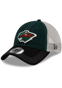 New Era Minnesota Wild Casual Classic Trucker Adjustable Hat - Green