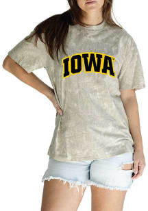 Iowa Hawkeyes Womens Green Camo Short Sleeve T-Shirt
