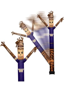 Washington Huskies Black Outdoor Inflatable Scarecrow team color and team logo