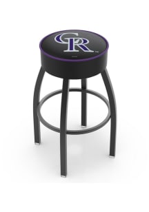 Colorado Rockies Swivel Pub Stool - Black