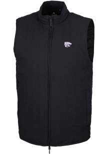 Antigua K-State Wildcats Mens Black Rally Sleeveless Jacket