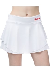 Nebraska Cornhuskers Womens White Flutter Skirt