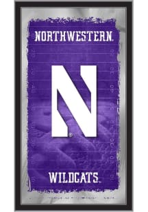 Northwestern Wildcats Football Hanging Back Bar Mirror