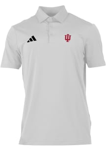 Adidas Indiana Hoosiers Mens White Heat Seal Ultimate 365 Short Sleeve Polo