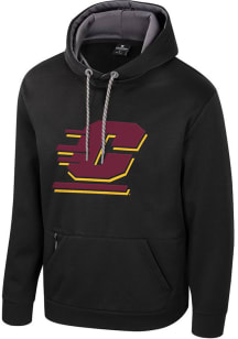 Colosseum Central Michigan Chippewas Mens Black Fridge Blackout Hood