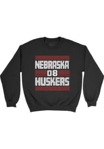 Kenna Cogill Nebraska Cornhuskers Mens Black Festive Player Crew