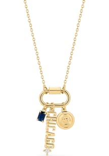 Bijoux Sport Chicago Cubs Logo Carabiner Womens Necklace