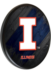 Illinois Fighting Illini Printed Sign - Black